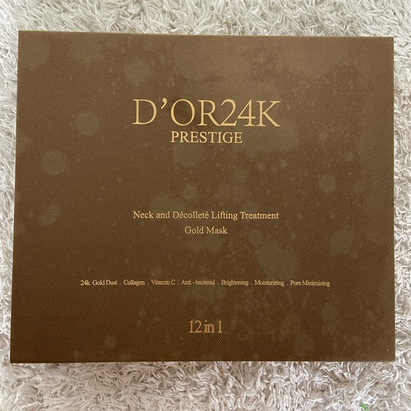 D’OR24K Prestige Neck and Décolleté Lifting Treatment Gold Mask - Picture 1 of 2